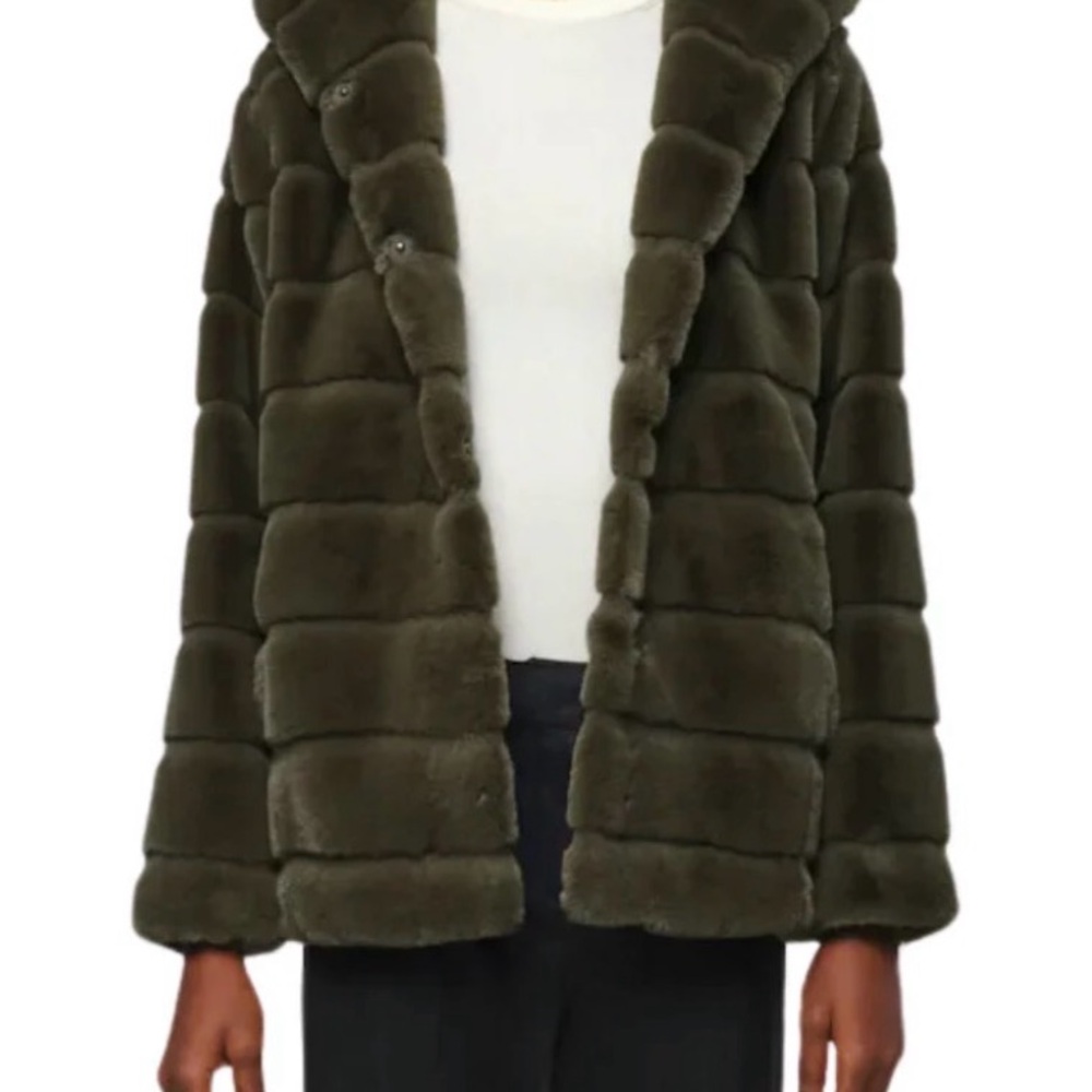 Apparis Dark Green Teddy Jacket